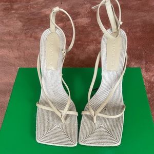 Bottega Veneta Women's Square-Toe High-Heel Sandals, Size 39